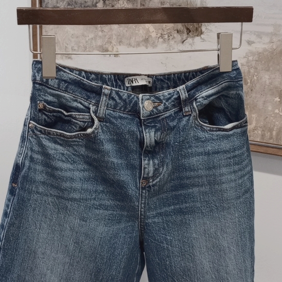 Zara High waist Cropped wide-leg jeans - Picture 4 of 11